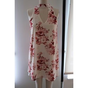 Halter cut out mini dress - XS